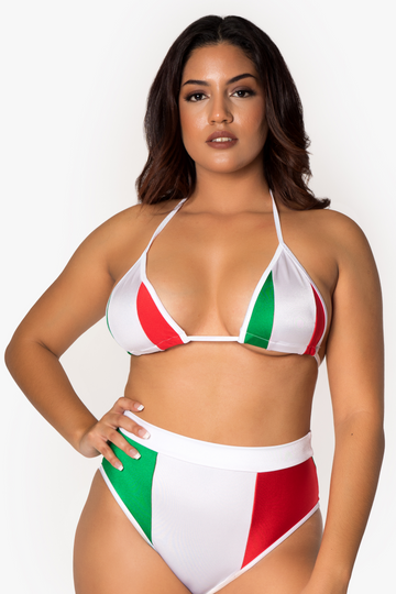 Top de bikini triangular Cinco de Mayo